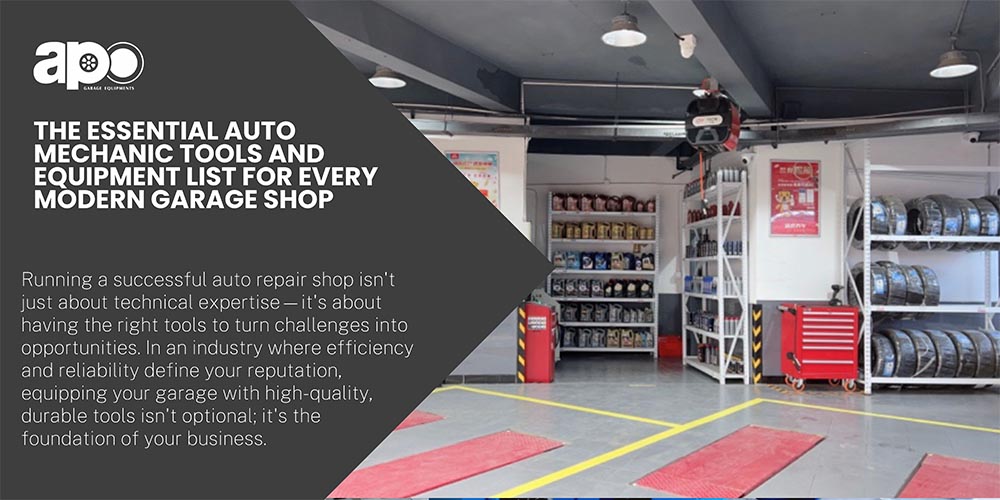 Essential Equipment for Setting up an Auto Shop - JMC Automotive Equipment Automotive Shop Tools And Equipment
